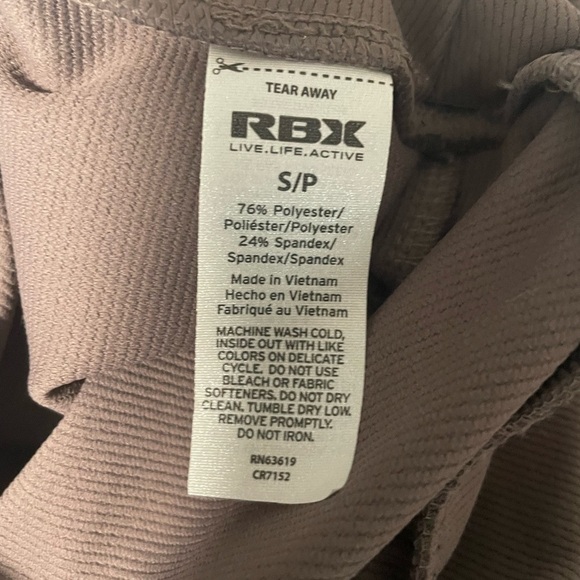 NWT RBX ribbed performance sculpting boot cut taupe legging. Size Small - Picture 8 of 10